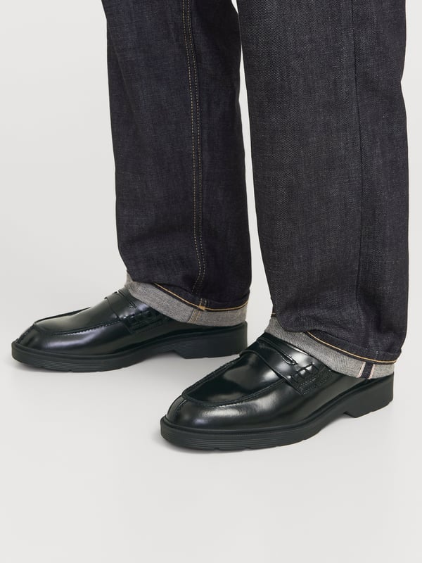 Miniatyrbillede 1 af 7: Jack & Jones 12268369_2161_44 sko Hyttesko Hanstik Sort
