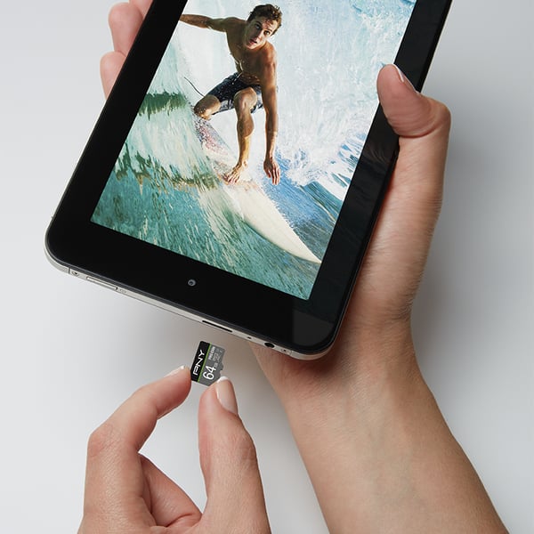 PNY PRO Elite - Flash-muistikortti (mukana microSDXC-SD-sovitin)