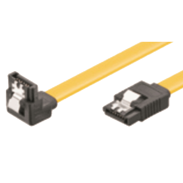 M-Cab 7008002 SATA-kabel 0,5 m SATA 7-pin Sort, Gul