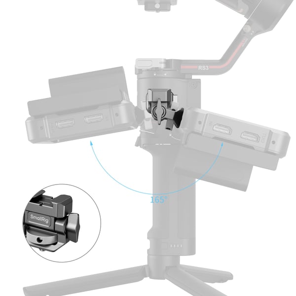 SmallRig 4637 tilbehør til videostabilisator Skærmbeslag Sort Aluminium, Messing, Rustfrit stål 1 stk DJI