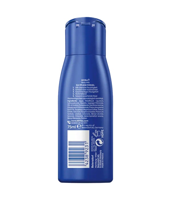 NIVEA Reichhaltige Body Milk 75 ml Mjölk Unisex