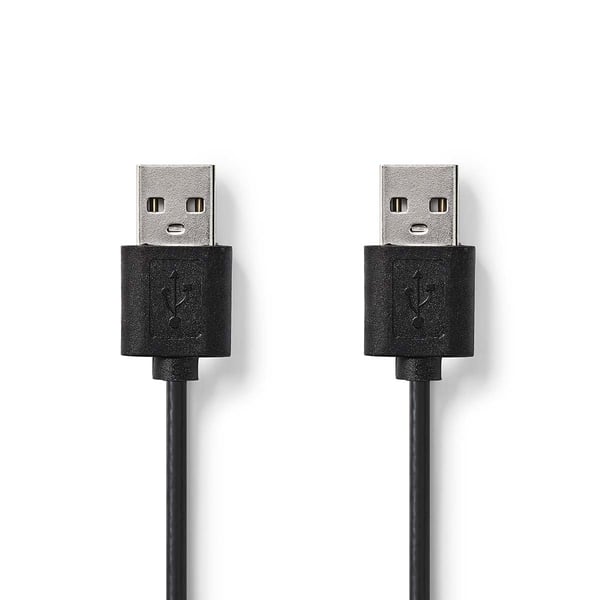 Nedis CCGL60001BK20 USB-kaapeli USB 2.0 2 m USB C 0,48 Gbit/s Musta Nedis CCGL60001BK20 USB-kaapeli USB 2.0 2 m USB C 0,48 Gbit/s Musta