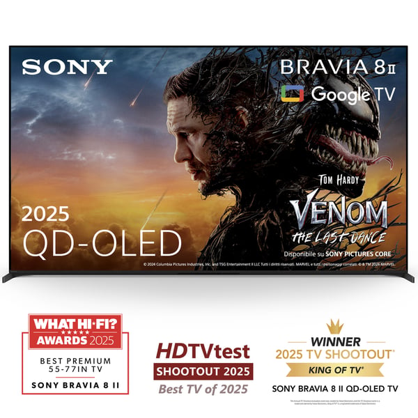 Sony K-65XR8M2 165,1 cm (65") 4K Ultra HD Smart TV Wi-Fi Sort