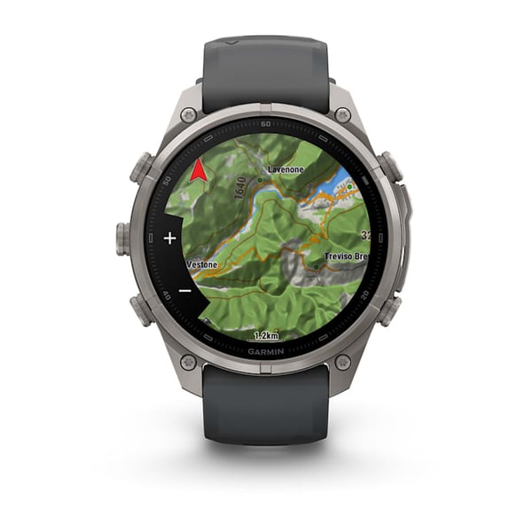 Pikkukuva 8 / 13: Garmin fēnix 9 Pro 3,56 cm (1.4") AMOLED 47 mm Digitaalinen 454 x 454 pikseliä Kosketusnäyttö Titaani Wi-Fi GPS (satelliitti)