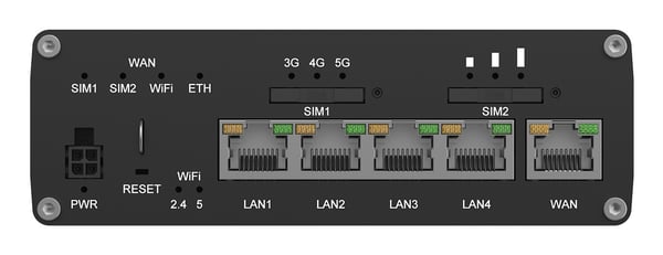 Pikkukuva 7 / 8: Teltonika RUTC50 langaton reititin Gigabitti Ethernet Kaksitaajuus (2,4 GHz/5 GHz) 5G Musta
