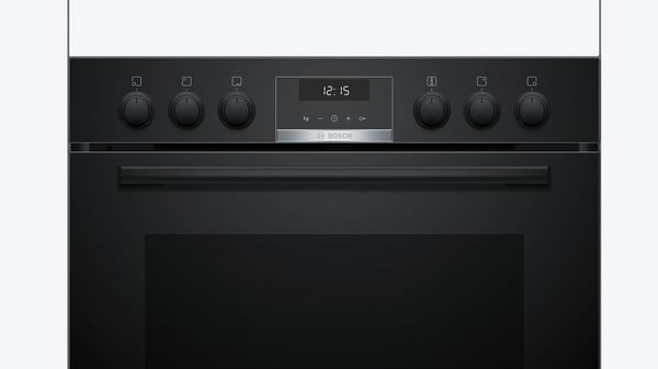Bosch HEG517BB4 + NVS645CB6E köksapparater, set Induktionshäll med zon Elektrisk ugn
