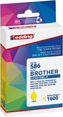 Edding EDD-586 blækpatron 1 stk Kompatibel Gul