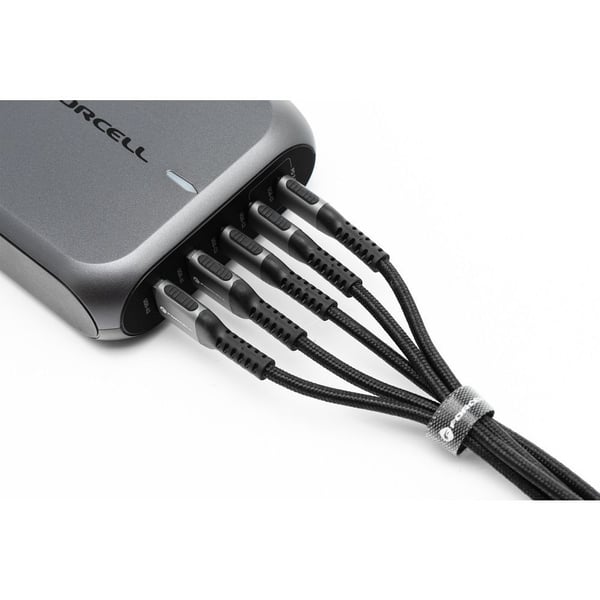 Forcell 5903396298288 USB-kabel 1,2 m USB C 240 W Sort, Sølv