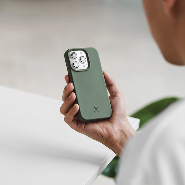 Woodcessories Bio Case mobiltelefonfodral 17 cm (6.7") Mobilskal Svart
