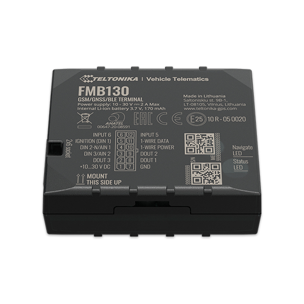 Teltonika FMB130 GPS-spårare och -sökare Bil Svart