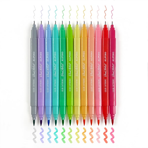 Alpino AR000188 märkpennor 12 styck Diverse Blandade färger