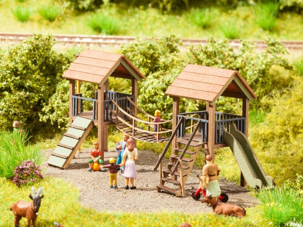 NOCH Adventure Playground skalamodell dele og tilbehør Eventyrlegeplads