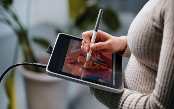 Wacom One 12 ritplattor Vit 2540 lpi 257 x 145 mm USB