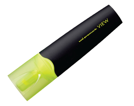 Uni-Ball Promark USP-200 speedmarker 1 stk Mejselspids Gul