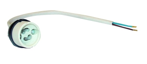 Rutec 55006 lyssokkel Sort, Hvid GZ10 Halogen