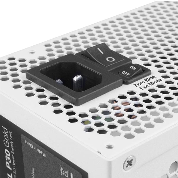 Sharkoon Rebel P30 Gold enhed til strømforsyning 1000 W 20+4 pin ATX ATX Hvid