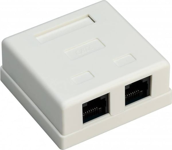 Goobay 77633 uttagboxar RJ-45 Vit
