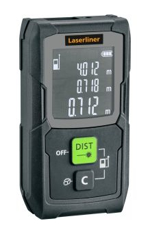 Miniatyrbillede 1 af 3: Laserliner Master Gi4 Mini Laserafstandsmåler Sort, Grøn 40 m