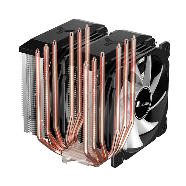 Miniatyrbild 16 av 20: Jonsbo CR-2100 Processor VGA-kylare 12 cm Svart 1 styck