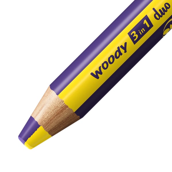 STABILO woody 3 in 1 duo Flerfarvet 6 stk
