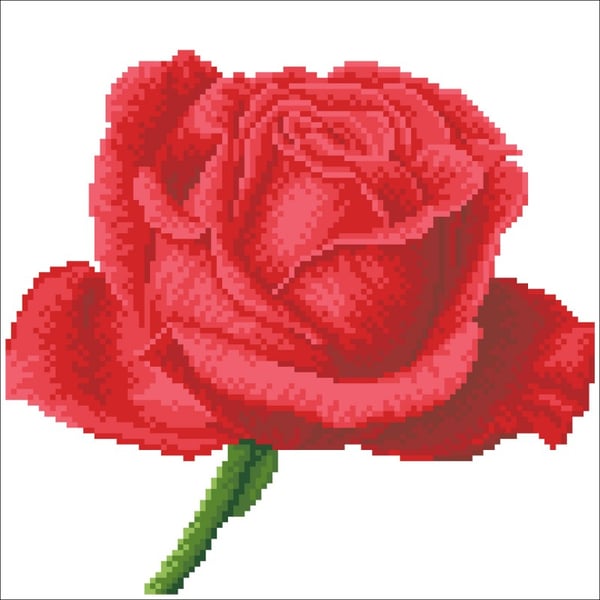Diamond Dotz Rose Bud with Frame