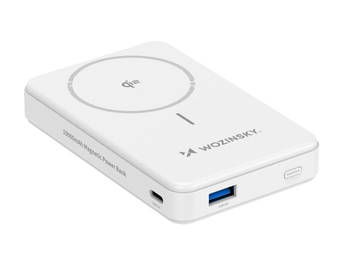 Miniatyrbillede 2 af 11: Wozinsky 5907769369322 powerbank Lithium polymer (LiPo) 10000 mAh Trådløs opladning Hvid