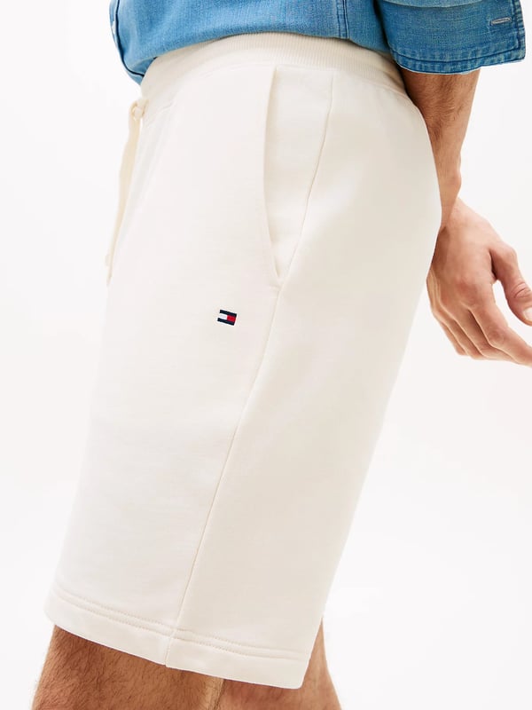 Tommy Hilfiger Flag Embroidery Terry Sweat Shorts Urheilushortsit Mies Norsunluu