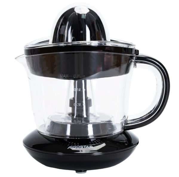 Miniatyrbillede 3 af 6: Aigostar 8433325202903 elektrisk citruspresser 1 L 40 W Sort, Transparent