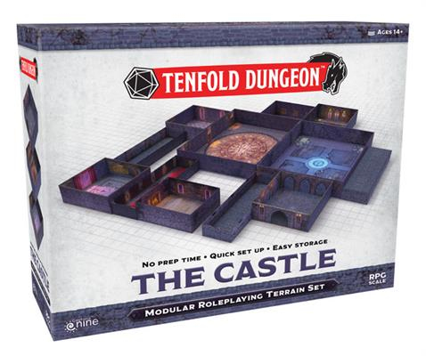 Miniatyrbild 4 av 4: Gale Force Nine Tenfold Dungeon: Castle Slott Rollspel
