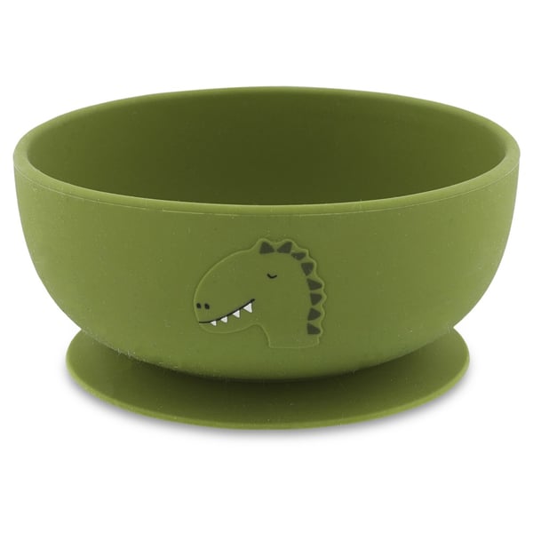 Pikkukuva 5 / 5: TRIXIE Mr. Dino Keittokulho Pyöreä Silikoni Vihreä 1 kpl