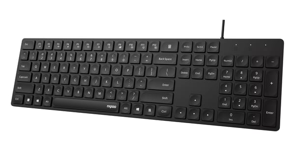 Miniatyrbild 4 av 6: Rapoo NK8020 tangentbord Universal USB QWERTY Svart