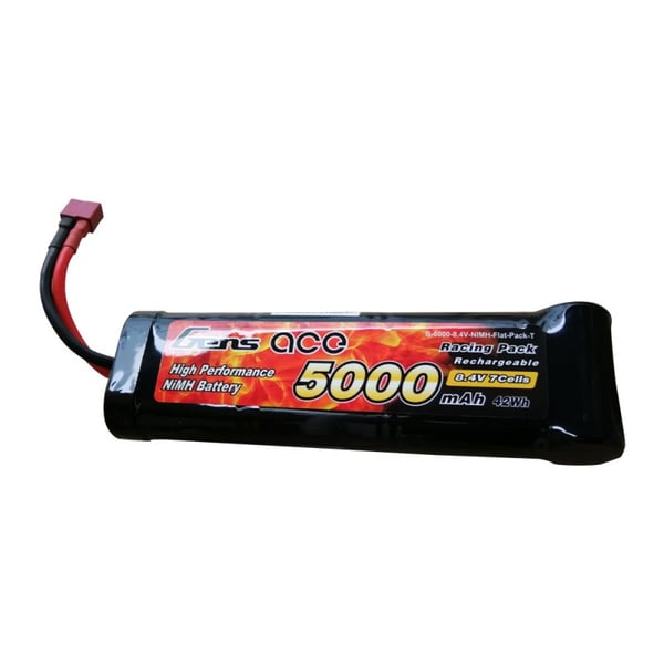 Pikkukuva 1 / 3: Gens ace B-5000-8.4V-NIMH-Flat-Pack-T Radio-ohjatun (RC) pienoismallin osa ja lisätarvike Akku