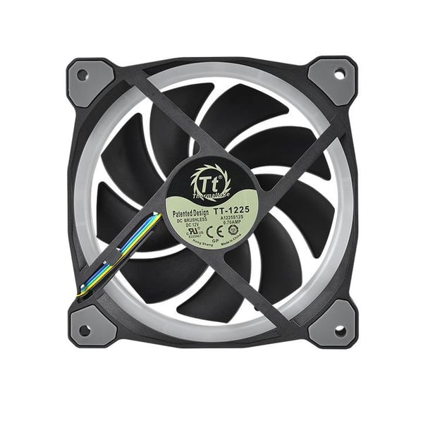 Thermaltake CL-F076-PL12SW-A Computerkølesystem Computerkabinet Ventilator 12 cm Sort