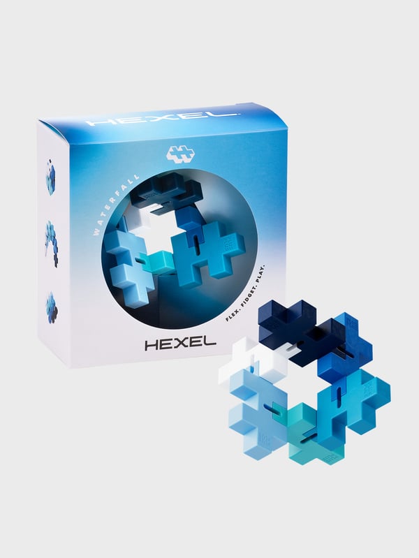 Plus-Plus HEXEL Waterfall 3D-pussel 6 styck Konst