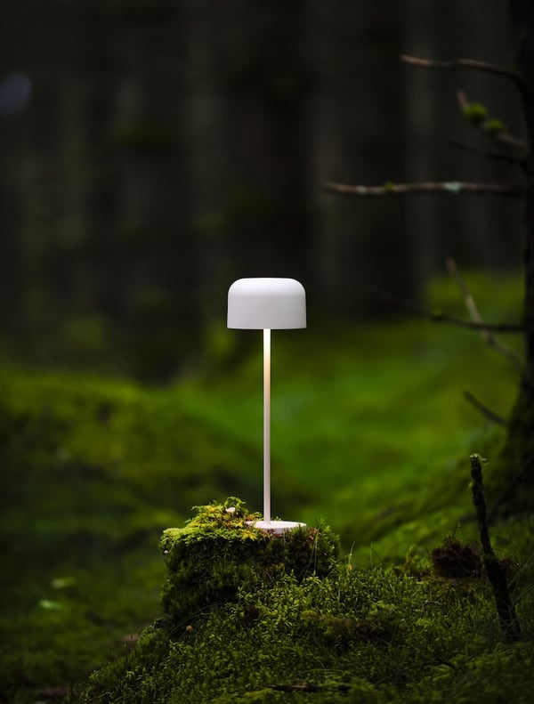 Konstsmide Lille bordlampe 3,5 W LED Hvid