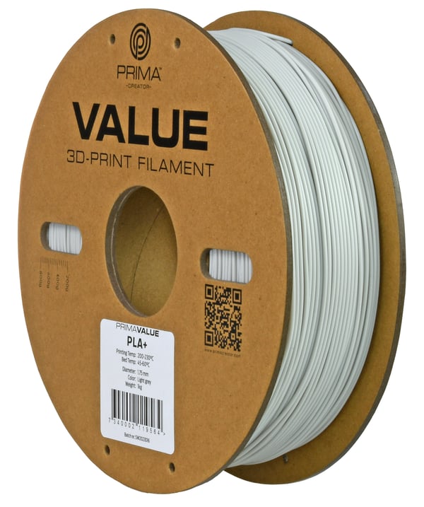 Miniatyrbild 4 av 4: 3D Prima 12802 Material för 3D-utskrifter Polylaktidsyra (PLA) Ljusgrå 1 kg