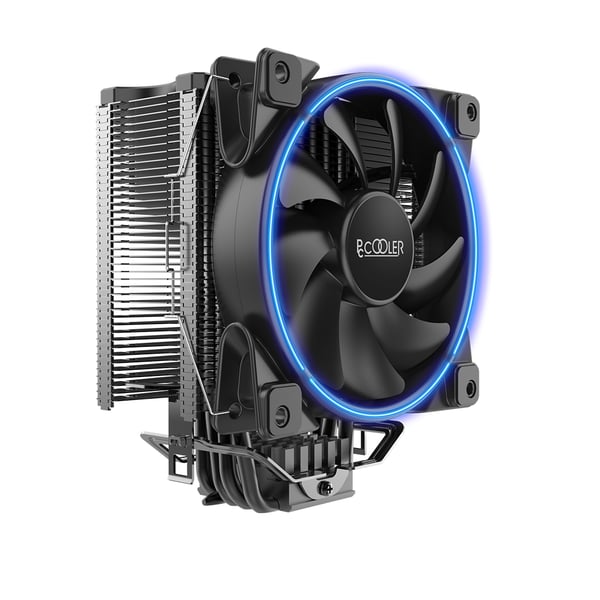 Miniatyrbillede 1 af 5: PCCOOLER GI-X6B Corona Blau CPU Kühler Processor Kølesæt 12 cm Aluminium, Blå