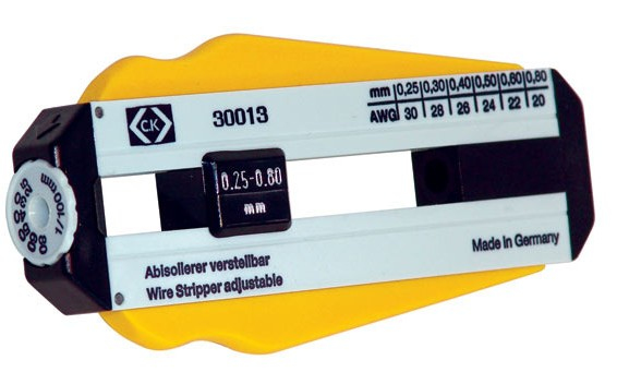 C.K Tools 330013 kabelstripper Sort, Sølv, Gul