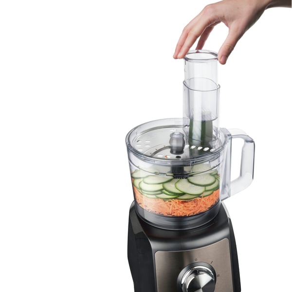 Miniatyrbild 20 av 20: Black & Decker BXFPA1200E matberedare 1200 W 1,5 l Svart, Rostfritt stål