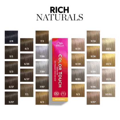 Miniatyrbild 8 av 8: Wella Color Touch Rich Naturals hårfärg Brun 60 ml