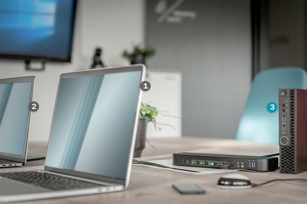 Digitus DS-12890 KVM-switchar Svart
