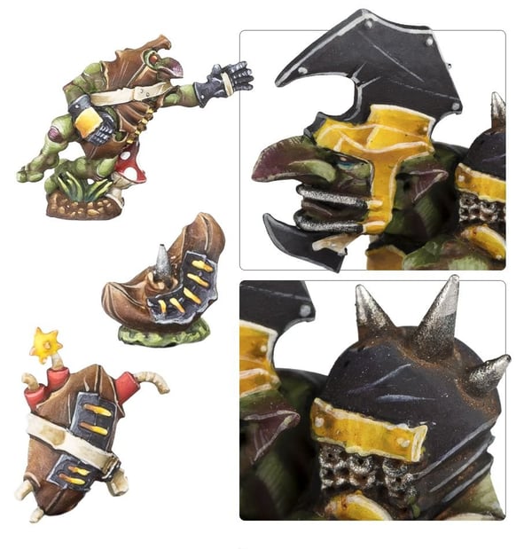 Miniatyrbild 9 av 10: Games Workshop The Scarcrag Snivellers Goblin Blood Bowl Team