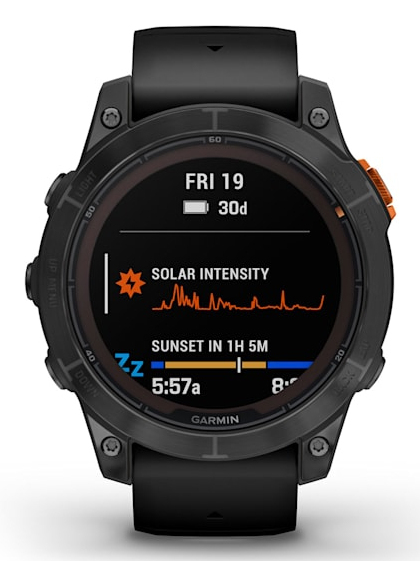 Miniatyrbillede 12 af 13: Garmin fēnix 7 Pro Solar Edition 3,3 cm (1.3") MIP 47 mm Digital 260 x 260 pixel Berøringsskærm Sort, Grå Wi-Fi GPS (satellit)