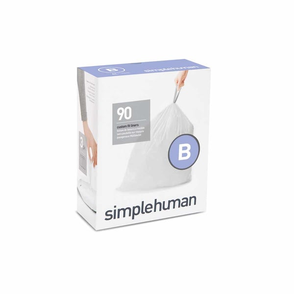 simplehuman CW0251 soppåsar 6 l Vit 90 styck