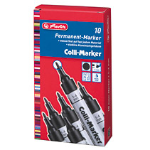 Herlitz 08860603 markeringspennor Svart 10 styck