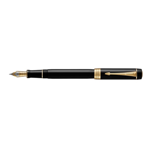 Miniatyrbillede 1 af 4: Parker Duofold fyldepen Sort 1 stk