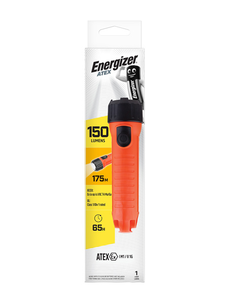 Energizer ATEX 2D Svart, Orange Ficklampa LED