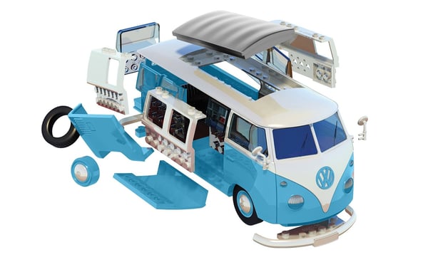 Miniatyrbillede 2 af 4: Airfix J6024 skalamodel Campingvogn model Monteringssæt