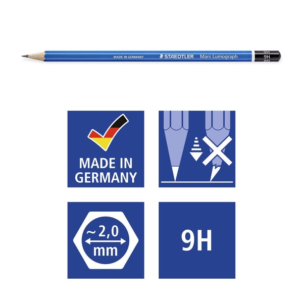 Miniatyrbild 3 av 4: Staedtler Mars Lumograph 100 1 styck