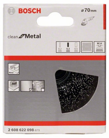 Bosch 2 608 622 098 Pyöräharja Kuppiharja 7,5 cm
